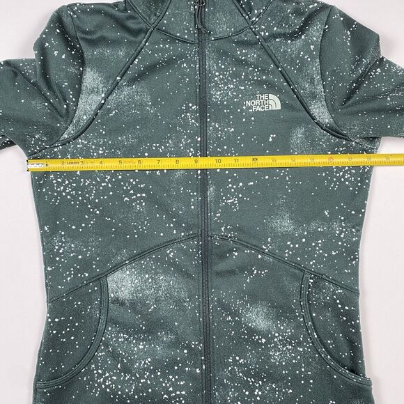 The North Face Full Zip‎ Fleece Lined Shirt Jacket Green Women Size M Pre-Owned - Picture 8 of 9